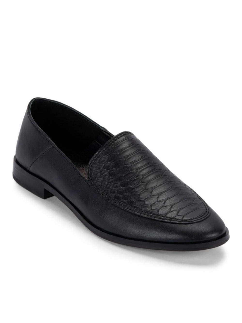 Dolce Vita Black Women’s Crocodile Textured Vamp Slip-On Loafers Size 8